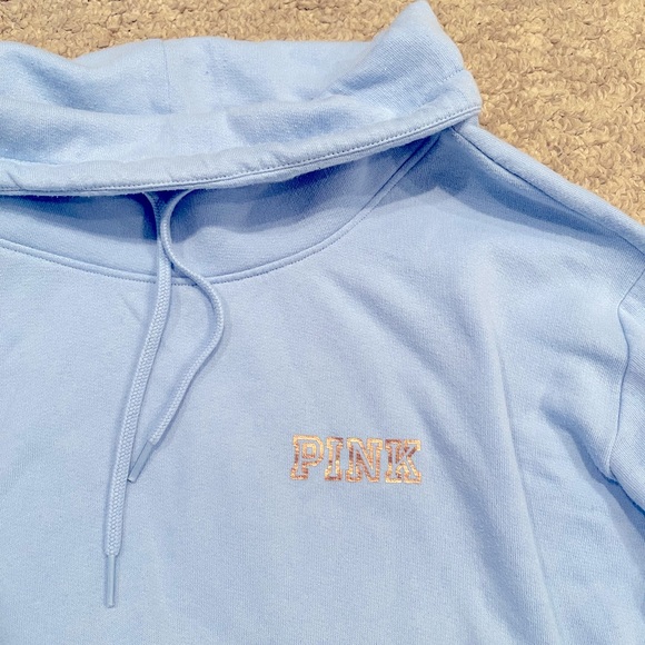 PINK Victoria’s Secret Baby Blue Sweatshirt - Picture 2 of 4